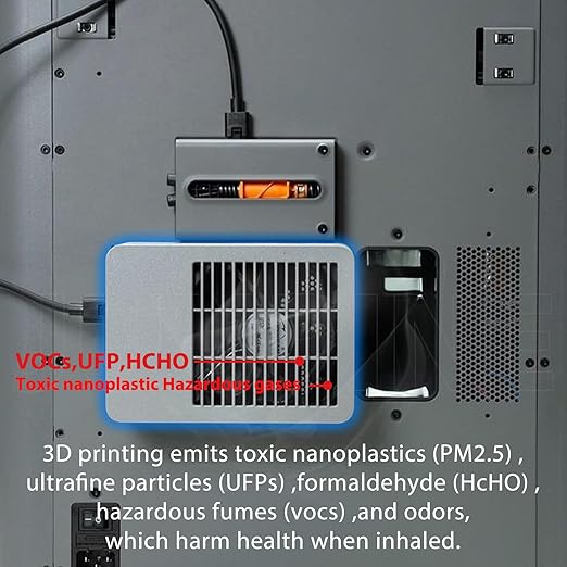 3PK Air Filter for Bambu Lab X2D, P2S External Exhaust Fan HEPA 13+Activated - Image 5