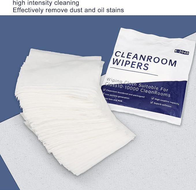 Cleanroom Wiper Cloth Polyester Fiber Wipes Ultra Fine Texture Strong - Image 3