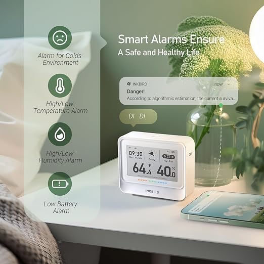 INKBIRD WiFi Thermometer Hygrometer, Temperature and Humidity Sensor - Image 8
