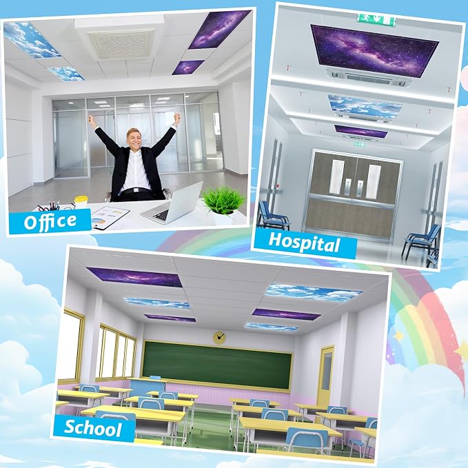 Wiooffen 4Pcs Fluorescent Light Covers - Image 5