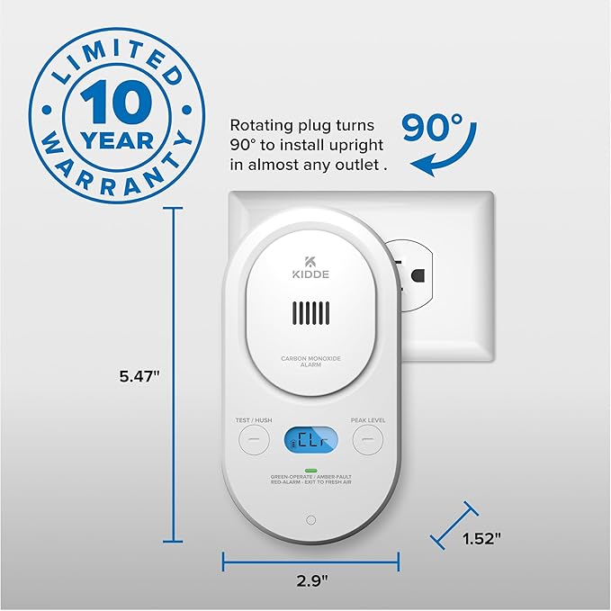 Kidde Carbon Monoxide Detector, Plug-in - Image 7