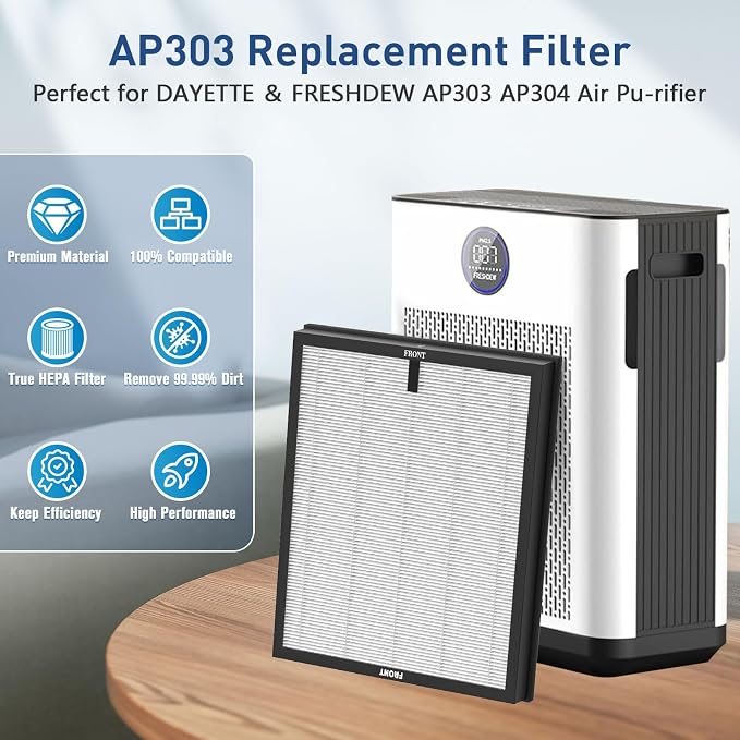 AP303 AP304 Replacement Filter for DAYETTE AP303/304 Air Purif-ier and for - Image 2