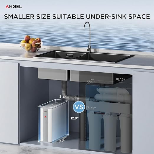 ANGEL Reverse Osmosis Water Filter, 7 Stage Under Sink Water Filtration System - Image 4