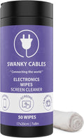 Swanky Cables Screen Cleaner Wipes: Electronic Wipes by SWANKYCABLES