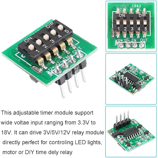 2 pcs 10S-24H Adjustable Timer Module Timer Switch Controller Board Steady - Image 2