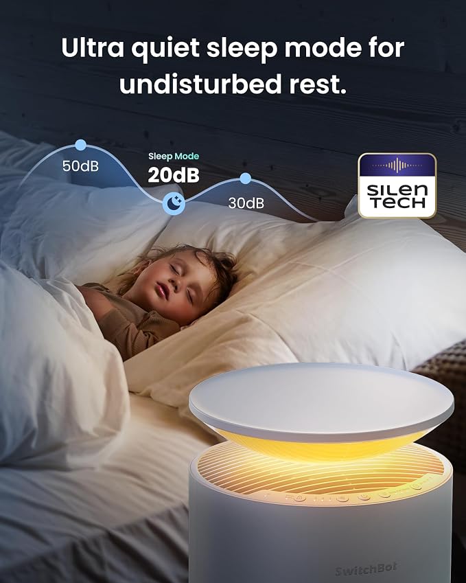 SwitchBot Air Purifier for Home Large Room, Air Purifier for Wildfire Smoke - Image 7