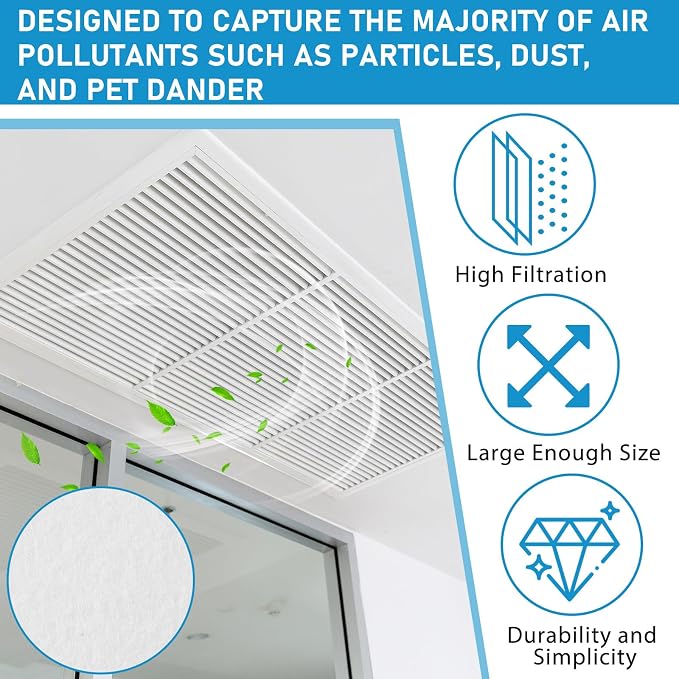 Pangda Merv 11 Air Filter Material 118'' x 23.6'' Cut to Fit Size Air Vent - Image 4