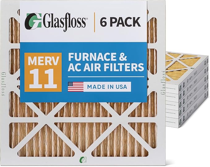 Glasfloss ZL 18x20x2 MERV 11 2" Inch AC Furnace Pleated Air Filters. Box of 6. - Image 5