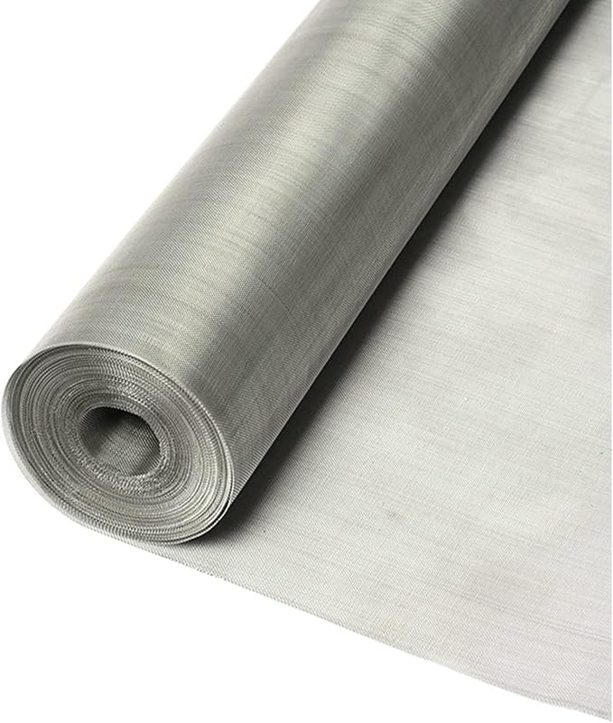 304 Stainless Steel Woven Wire Mesh, Fine Metal Screen, Rust-Resistant Filter by Unknown