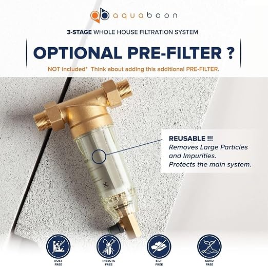 Aquaboon 3-Stage Whole House Water Filtration System - Image 9