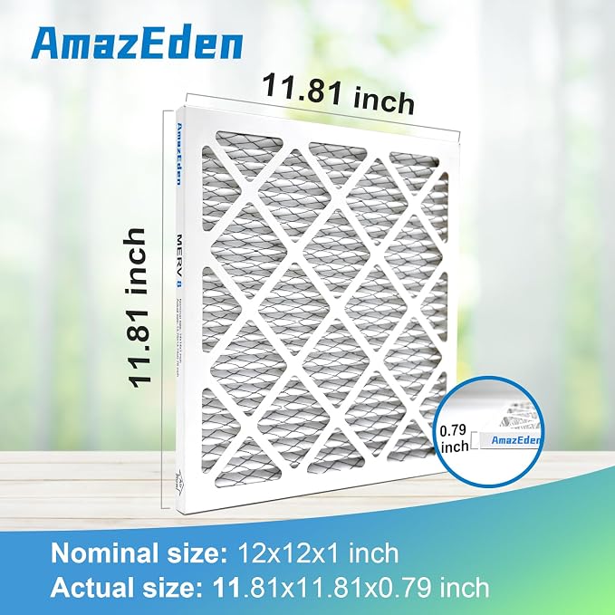 12x12x1 Air Filter 2 Pack HVAC AC Furnace Air Filter 12x12 Pleated Home Dust - Image 5