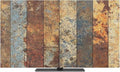 Farmhouse Vintage Wood Board Indoor TV Cover, Elastic TV Screen Protector Brown by Unknown