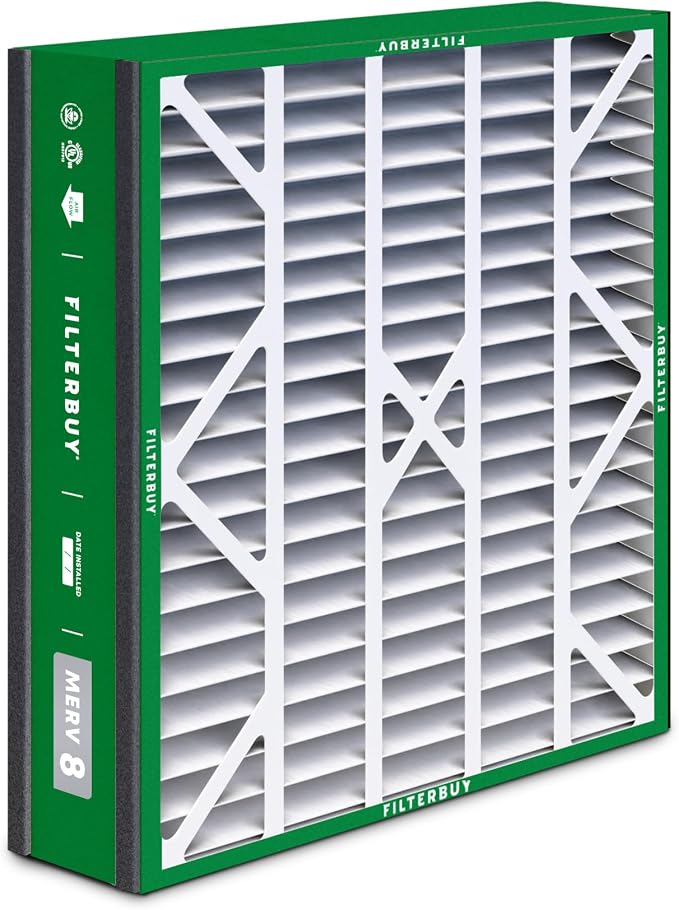 Filterbuy 20x25x5 Air Filter MERV 8 Essential Dust & Allergy Defense, Pleated - Image 8