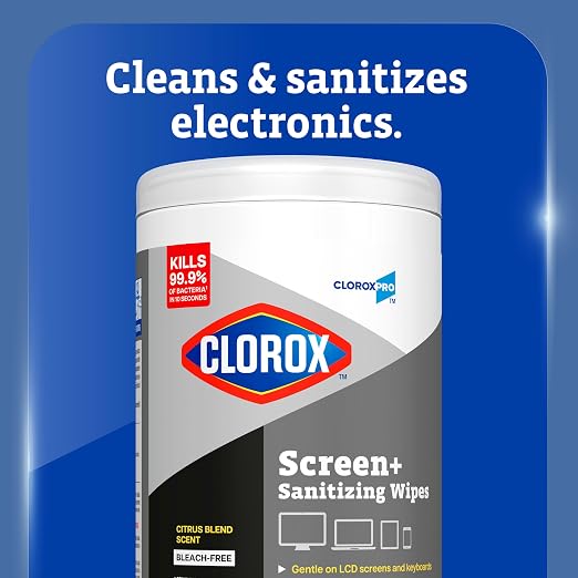 CloroxPro Clorox Screen+ Sanitizing Wipes, Disinfecting Wipes - Image 2
