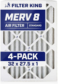 Filter King 32x27.5x1 Air Filter | 4-PACK | MERV 8 HVAC Pleated A/C Furnace by FilterKing