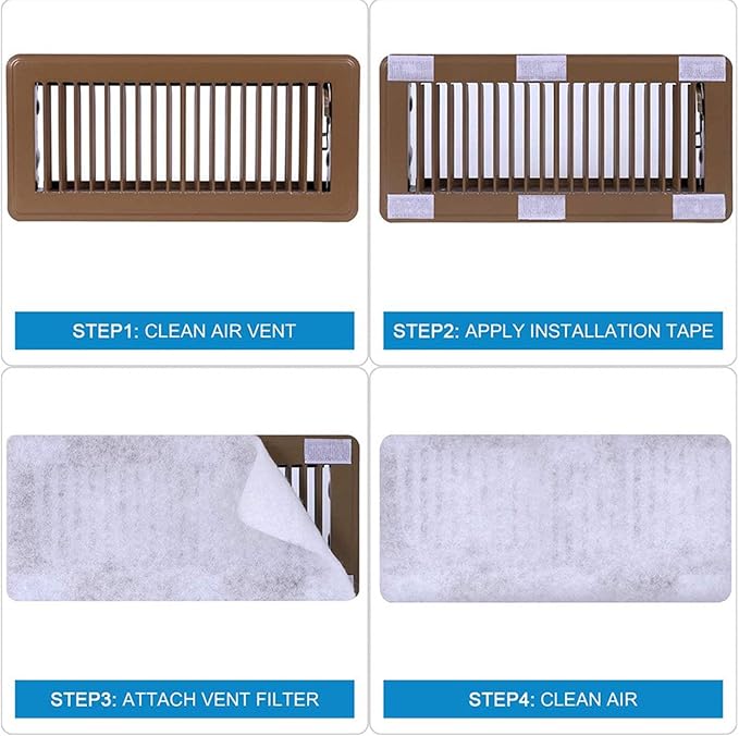 Air Vent Filter Kit, Electrostatic Vent Filter, Dust Control Vent Filter - Image 5