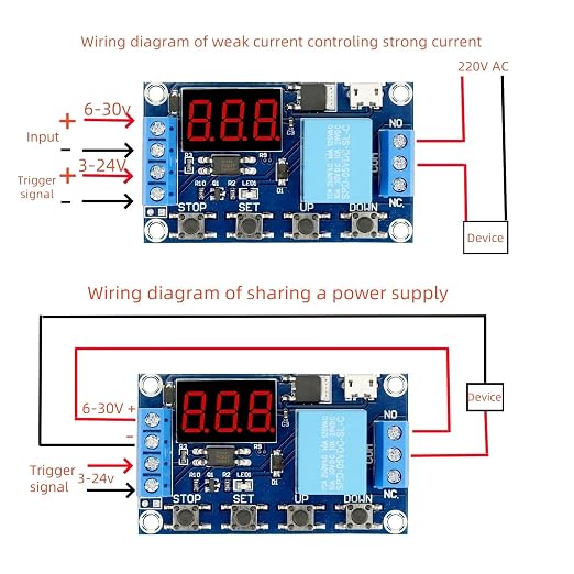 3Pcs 6-30V Timer Relay Module Programmable Delay | - Image 5