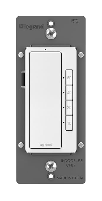 Legrand Radiant Digital Countdown Timer Rocker Light Switch, by Legrand-PassSeymour