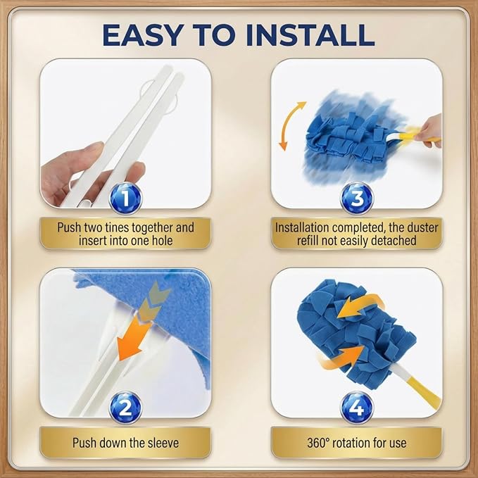 Reusable Duster Refills Compatible 5 Pack Washable Wet Pads - Image 7