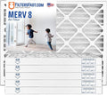Filters Fast 24x30x2 Pleated Air Filter Merv 8, 2” AC Furnace Air Filters by FiltersFast