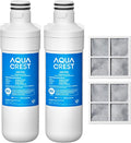 AQUA CREST LT1000PC ADQ747935 Refrigerator Water Filter and Air Filter by AQUACREST