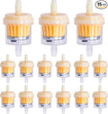 15PCS 1/4" 6mm-7mm Gas Inline Fuel Filter, by MEAJOO