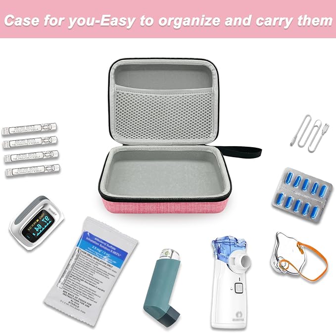 Klawdsky Carrying Case for Portable Nebulizer, Travel Medical Bag, Hard - Image 2