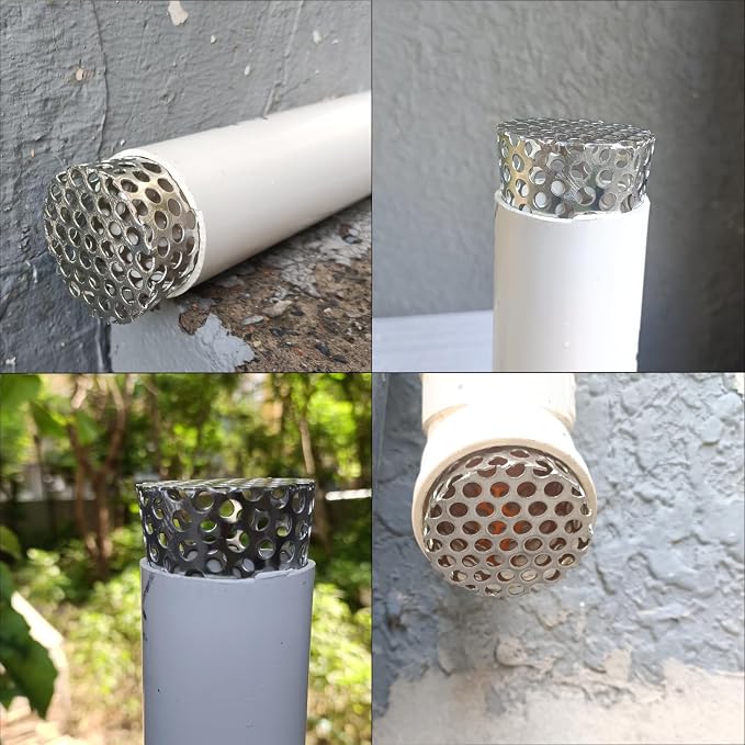 PVC Termination Vent Mesh Cap, 1.54in to 1.98in Stainless Steel Mesh Screen- - Image 8