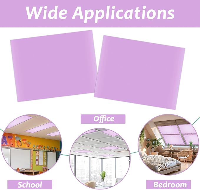 Wiooffen 12 Pcs Fluorescent Light Covers - Image 4
