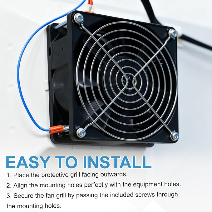 PATIKIL 120mm Fan Finger Grill - Image 4