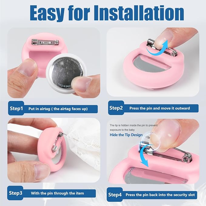 for AirTag Holder 4 Pack for Kids Hidden - Image 5