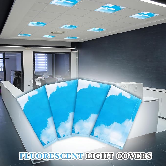 VIHOSE 6 Pcs 2 x 2 ft Fluorescent Light Covers - Image 6
