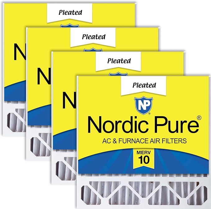 Nordic Pure 20x20x5 Honeywell/Lennox Replacement MERV 10 Air Filters 4 Pack | by NordicPure