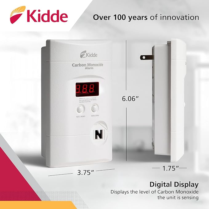 Kidde Carbon Monoxide Detector, Plug-In - Image 3