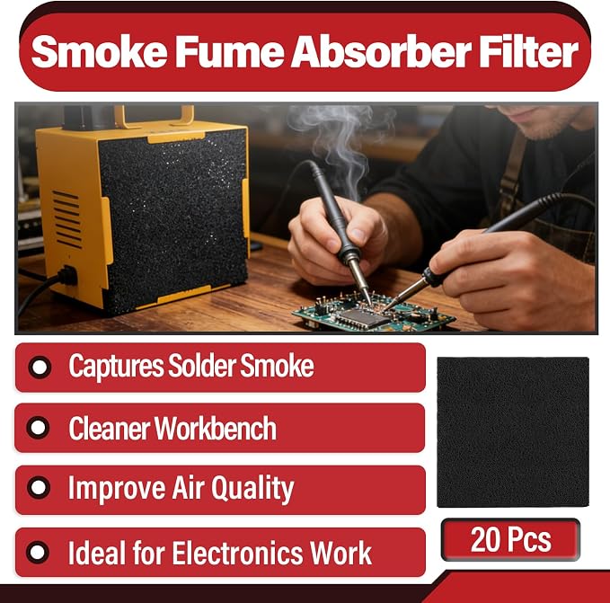 20Pcs Activated Carbon Solder Filter Compatible - Image 2