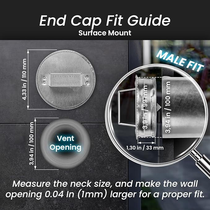 4" Metal Tee Cap with Handle - Image 2