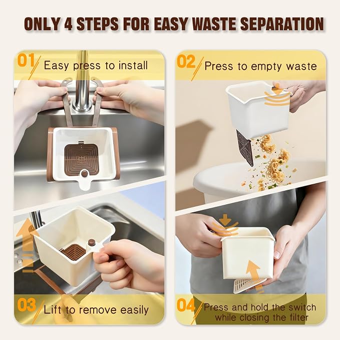Kitchen Food Waste Catcher for Sink Faucet Hanging, The Food Trash Leftovers - Image 6