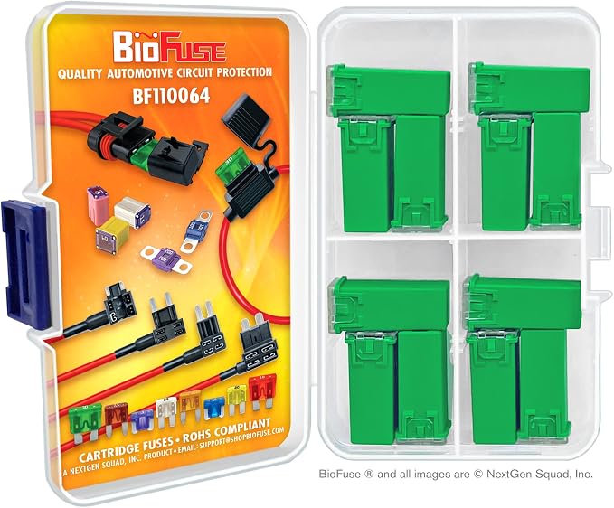40A JCASE 12-Piece Cartridge Fuse Set. Fits Most: Nissan, and Ford - Image 2