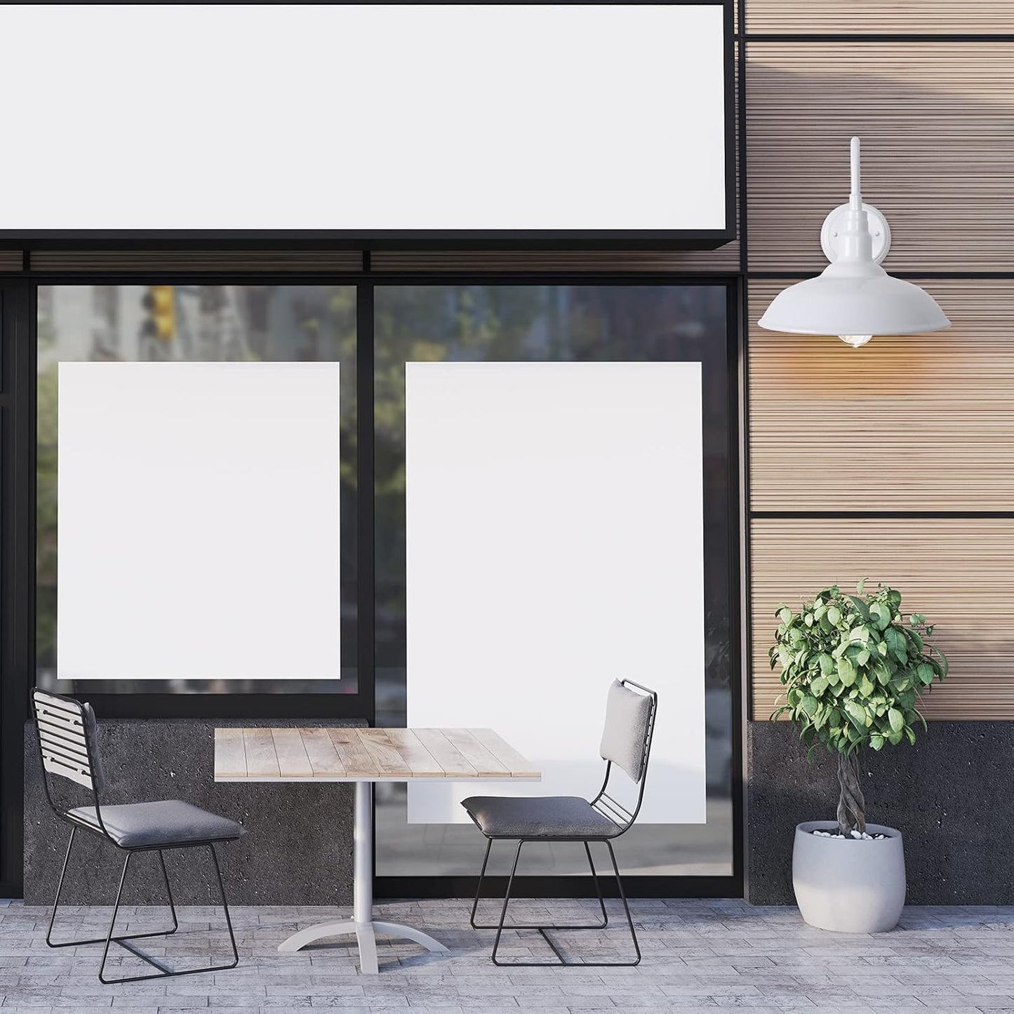 10'' Diameter Outdoor Gooseneck Barn Light Fixture with Wall Mount, White Exterior Waterproof Porch Barn Door Wall Lantern, Farmhouse Outdoor Wall Sconce, 1 Pack, LM2201-WH