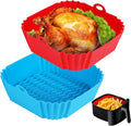 Boribim 2 PCS Square Silicone Air Fryer Liners by Boribim
