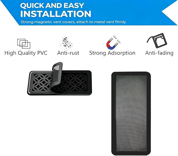 Magnetic Floor Vent Covers – Register Vent Filters Covers - Image 3
