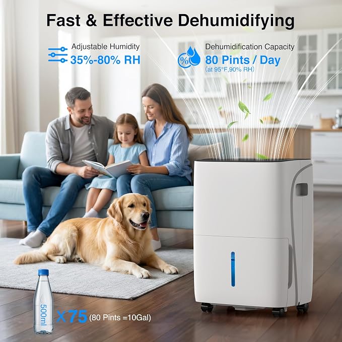 ZAFRO 5000 Sq.Ft Dehumidifiers for Home and Basement - Image 2