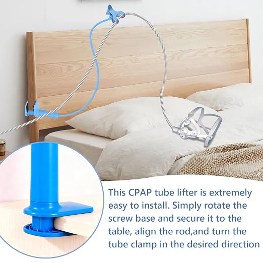 QCWN CPAP Hose Holder for Bed Flexible CPAP Tube Holder Stand - Image 5