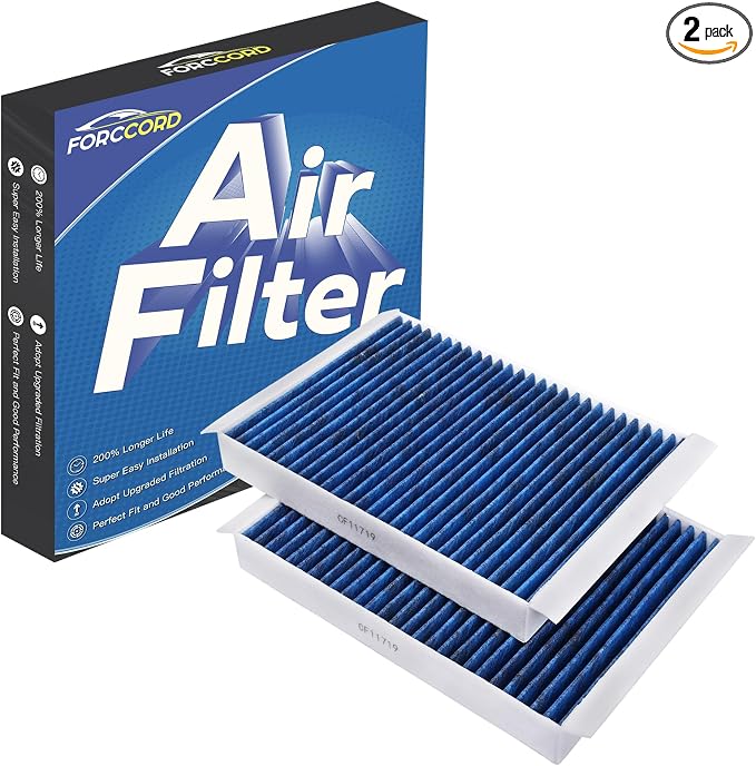 2-Pack HEPA Cabin Air Filter Fits by Forccord