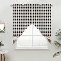 Swag Curtain Valances for Kitchen Windows, Farm Wooden House Black Buffalo by Unknown