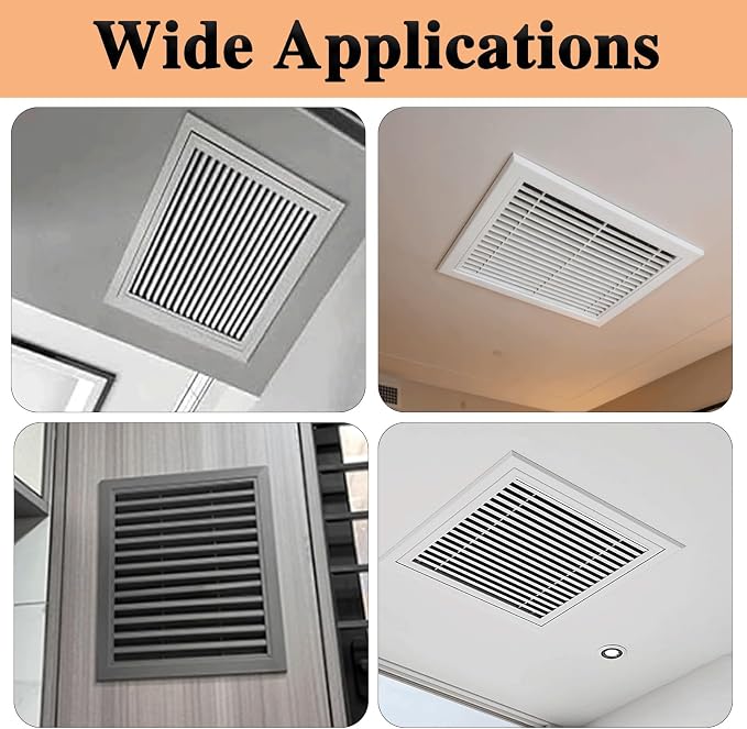 Black Ventilation Duct Opening Air Vent Cover - Image 7