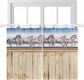 Western Horse Bedroom Curtains 63 Inch Length, Window Curtains Tab Top by Unknown