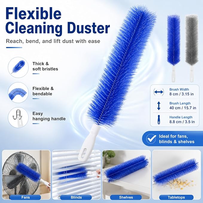 Aquanexis 90 Flexible Ceiling & Fan Dust Magnet, Hanging Holes, Soft Bristles - Image 2