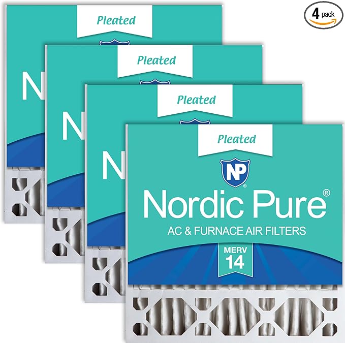 Nordic Pure 20x20x5 Honeywell/Lennox Replacement MERV 14 Air Filters 4 Pack | by NordicPure
