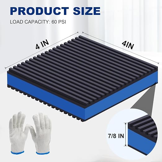 8 Pack Anti Vibration Pads, Sound Absorbing Mats - Image 2